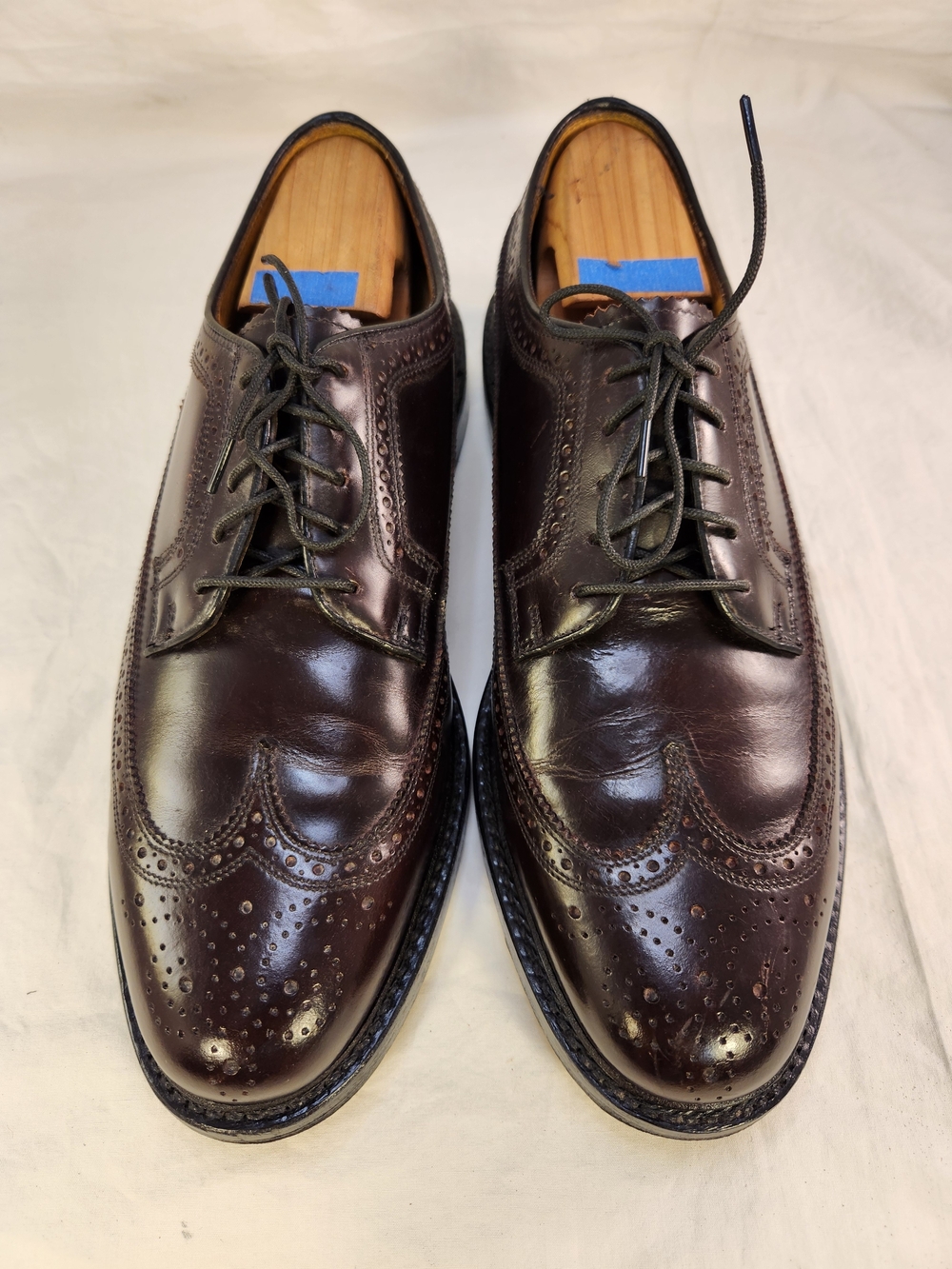 FLORSHEIM IMPERIAL 17109 WINGTIP BURGUNDY BLACK CHERRY MEN OXFORDS SHOES SZ 9 D
